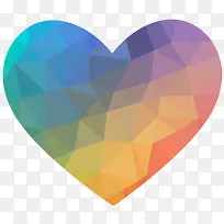 爱心晶体矢量彩色-空若网 爱心晶体矢量彩色-空若网