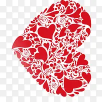 爱心红心拼接-空若网 爱心红心拼接-空若网