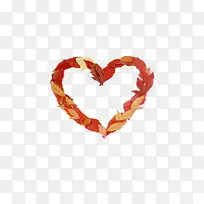 成心形状的红叶-空若网 成心形状的红叶-空若网