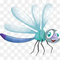 手绘卡通可爱小昆虫蜻蜓矢量素材-空若网 手绘卡通可爱小昆虫蜻蜓矢量素材-空若网