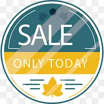 圆形秋季促销标签-空若网 圆形秋季促销标签-空若网