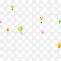 彩色气球漂浮-空若网 彩色气球漂浮-空若网