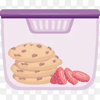 矢量保鲜盒里的食物-空若网 矢量保鲜盒里的食物-空若网