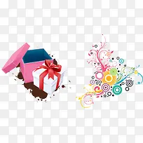 矢量彩色花纹素材-空若网 矢量彩色花纹素材-空若网