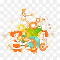 艺术花卉插画-空若网 艺术花卉插画-空若网