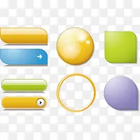 矢量水晶按钮-空若网 矢量水晶按钮-空若网