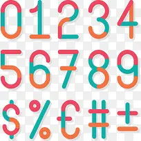 彩色拼接艺术数字-空若网 彩色拼接艺术数字-空若网