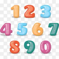 多彩卡通艺术数字-空若网 多彩卡通艺术数字-空若网