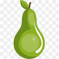 绿色鸭梨水果素材-空若网 绿色鸭梨水果素材-空若网