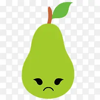 一个绿色的卡通的水果-空若网 一个绿色的卡通的水果-空若网