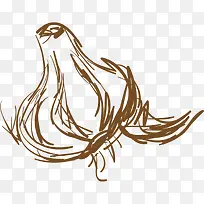 手绘大蒜-空若网 手绘大蒜-空若网