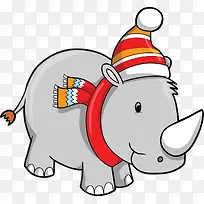 可爱灰色犀牛-空若网 可爱灰色犀牛-空若网