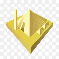 埃及金字塔博物馆建筑立体模型-空若网 埃及金字塔博物馆建筑立体模型-空若网