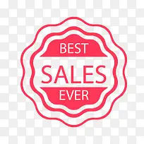 红白色最好销售促销标签-空若网 红白色最好销售促销标签-空若网