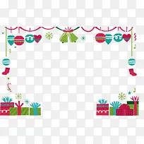 彩色圣诞节装饰框-空若网 彩色圣诞节装饰框-空若网