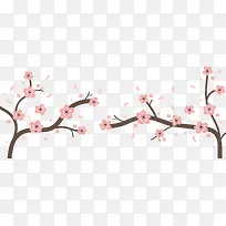 手绘粉色梅花-空若网 手绘粉色梅花-空若网