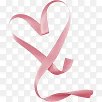 粉色丝绸丝带爱心-空若网 粉色丝绸丝带爱心-空若网