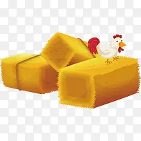 稻草与公鸡PNG下载-空若网 稻草与公鸡PNG下载-空若网