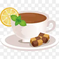 手绘卡通一杯咖啡-空若网 手绘卡通一杯咖啡-空若网