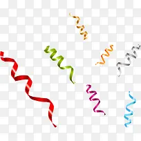 漂浮多彩旋转丝带-空若网 漂浮多彩旋转丝带-空若网