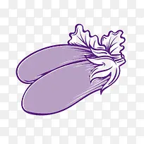 卡通茄子手绘设计-空若网 卡通茄子手绘设计-空若网