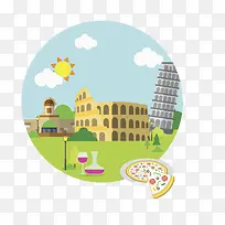 蓝色比萨斜塔-空若网 蓝色比萨斜塔-空若网