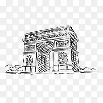 手绘建筑-空若网 手绘建筑-空若网