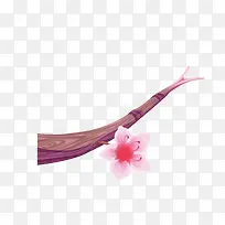扁平化设计树枝桃花-空若网 扁平化设计树枝桃花-空若网