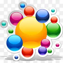 抽象彩色圆点图案-空若网 抽象彩色圆点图案-空若网