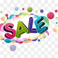 抽象彩色圆点sale-空若网 抽象彩色圆点sale-空若网