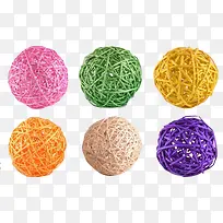 彩色装饰藤球-空若网 彩色装饰藤球-空若网