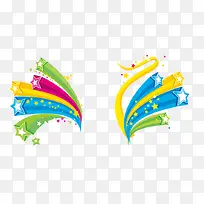 彩色缤纷星星装饰-空若网 彩色缤纷星星装饰-空若网