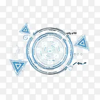 蓝色的三角形和圆形科技图表-空若网 蓝色的三角形和圆形科技图表-空若网