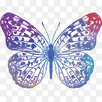 水彩彩色翅膀蝴蝶-空若网 水彩彩色翅膀蝴蝶-空若网