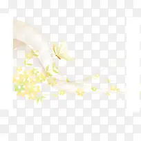 淡黄色矢量花纹装饰素材-空若网 淡黄色矢量花纹装饰素材-空若网