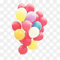 彩色氢气球-空若网 彩色氢气球-空若网