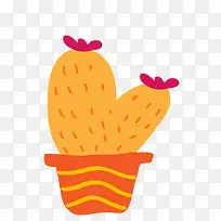 小清新插画广告设计卡通盆栽-空若网 小清新插画广告设计卡通盆栽-空若网