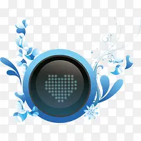 蓝色按钮背景素材-空若网 蓝色按钮背景素材-空若网