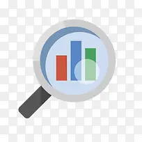 放大镜的数据图标-空若网 放大镜的数据图标-空若网