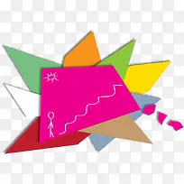 矢量彩色七巧板-空若网 矢量彩色七巧板-空若网