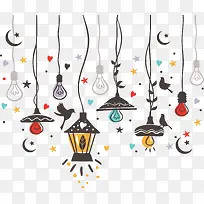 手绘风吊灯-空若网 手绘风吊灯-空若网