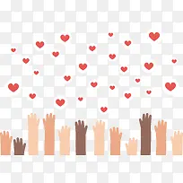 手绘双手与爱心下载-空若网 手绘双手与爱心下载-空若网