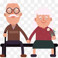 手牵手的头发花白的老头老太-空若网 手牵手的头发花白的老头老太-空若网