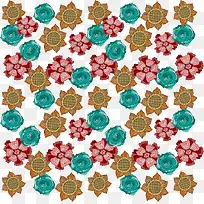 多彩花朵背景-空若网 多彩花朵背景-空若网