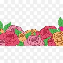 浪漫彩色玫瑰花丛-空若网 浪漫彩色玫瑰花丛-空若网