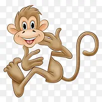 手绘卡通猴子免抠素材-空若网 手绘卡通猴子免抠素材-空若网