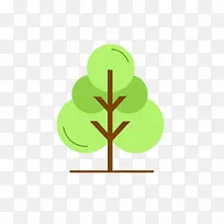 扁平化可爱的绿叶免抠素材-空若网 扁平化可爱的绿叶免抠素材-空若网