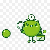 可爱的卡通豆豆医生-空若网 可爱的卡通豆豆医生-空若网