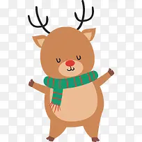 圣诞节卡通的驯鹿-空若网 圣诞节卡通的驯鹿-空若网