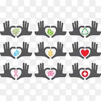 多个手相牵图标-空若网 多个手相牵图标-空若网